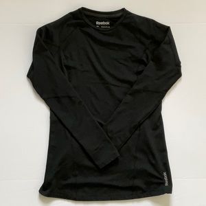 Reebok Playwarm Long Sleeve Top Black Medium